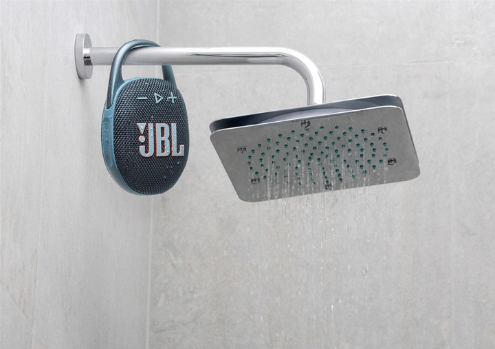 Портативна колонка JBL Clip 5 Blue (JBLCLIP5BLU)  Фото №7